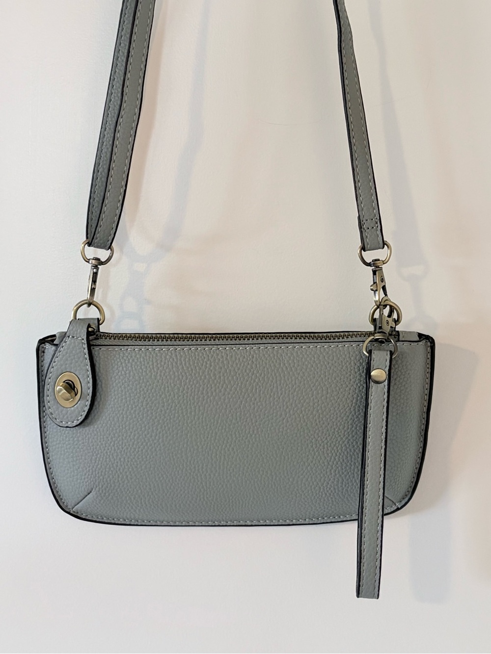 Joy Susan Mini Crossbody Wristlet Clutch - grey